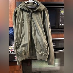 Canada Goose sweater with hood - Authentic - dark green - regular fit XL